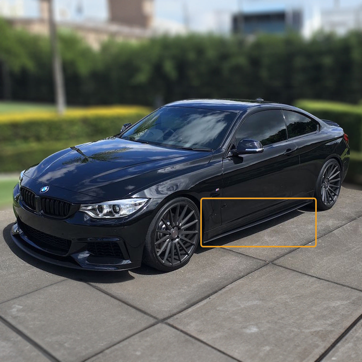 4 Series BMW Side Skirt Matte Black 2014-2020