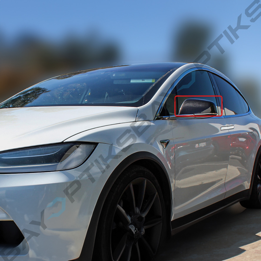 Tesla Model X Mirror Cover Carbon Fiber 2016-2023