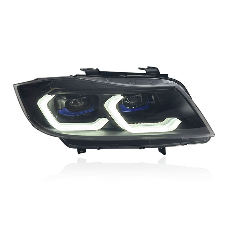 E90 3 Series Sedan Laser Style LED Headlights V2 w/Start Up Sequence (2005 - 2012 Halogen & Xenon)