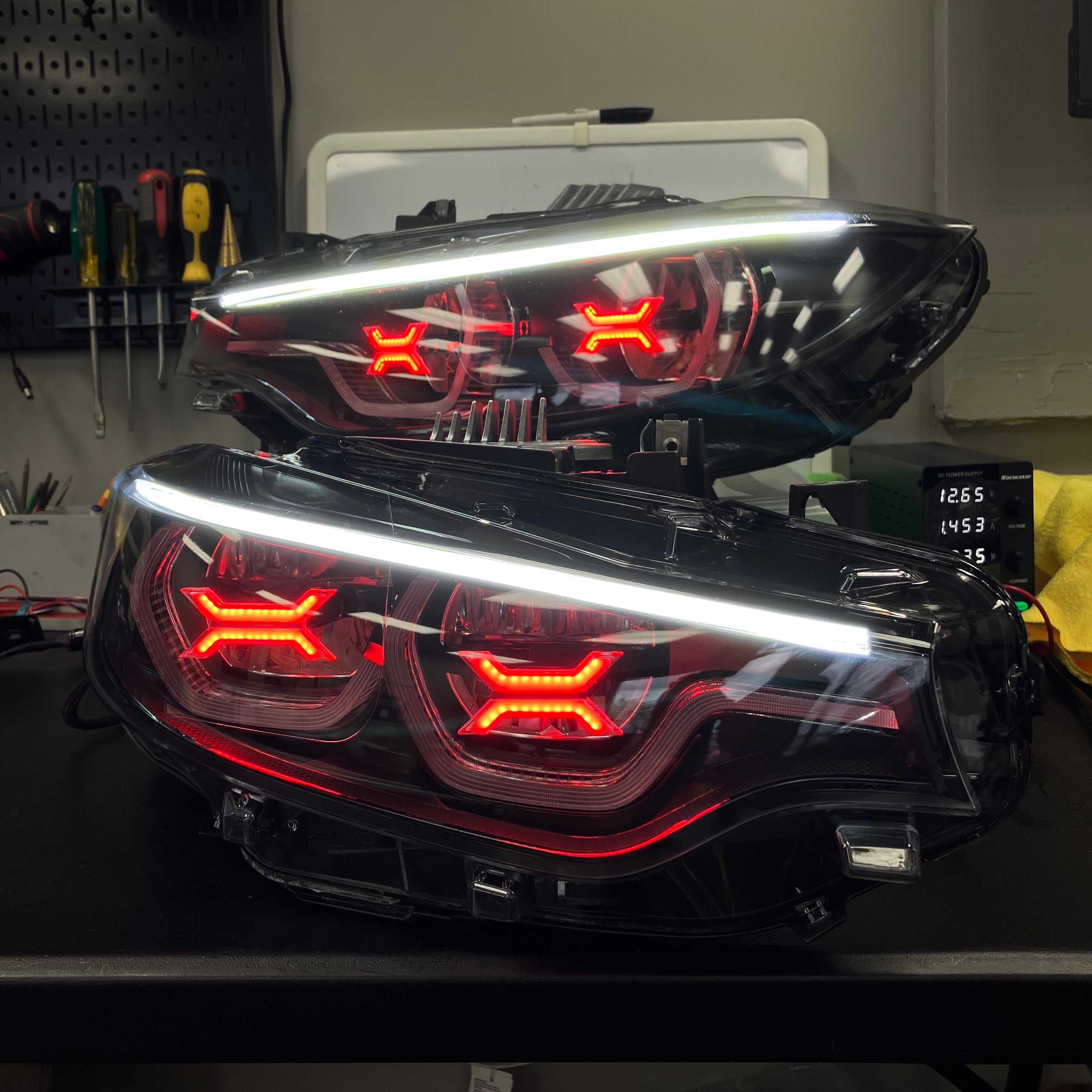 F8X F80 M3 F82 M4 & F32 4 Series LED eyebrow, Blackout and Concept X Upgrade Package (2018 - 2020 LED LCI2 Icon ONLY)