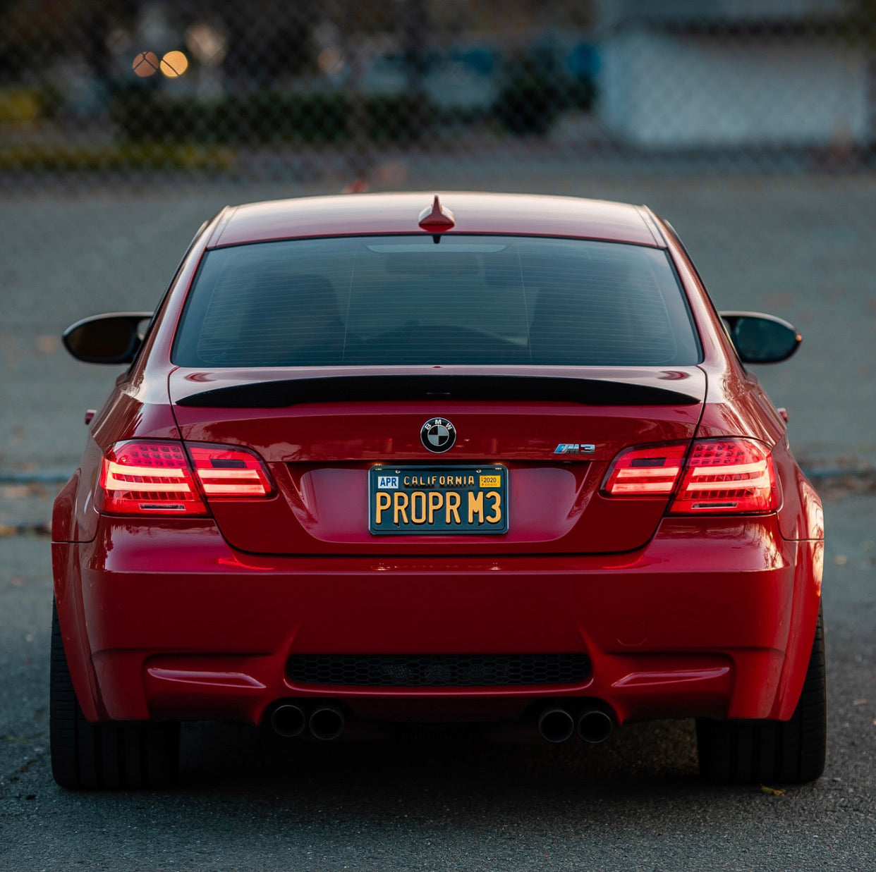 E92 Red LCI style taillights