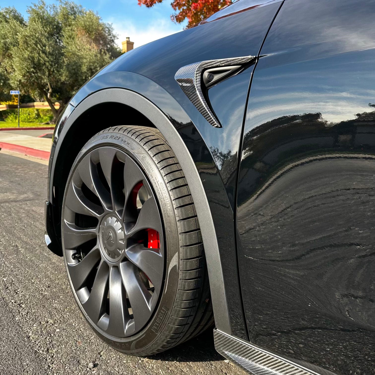 Tesla Model Y Prepeg Carbon Fiber Camera Cover