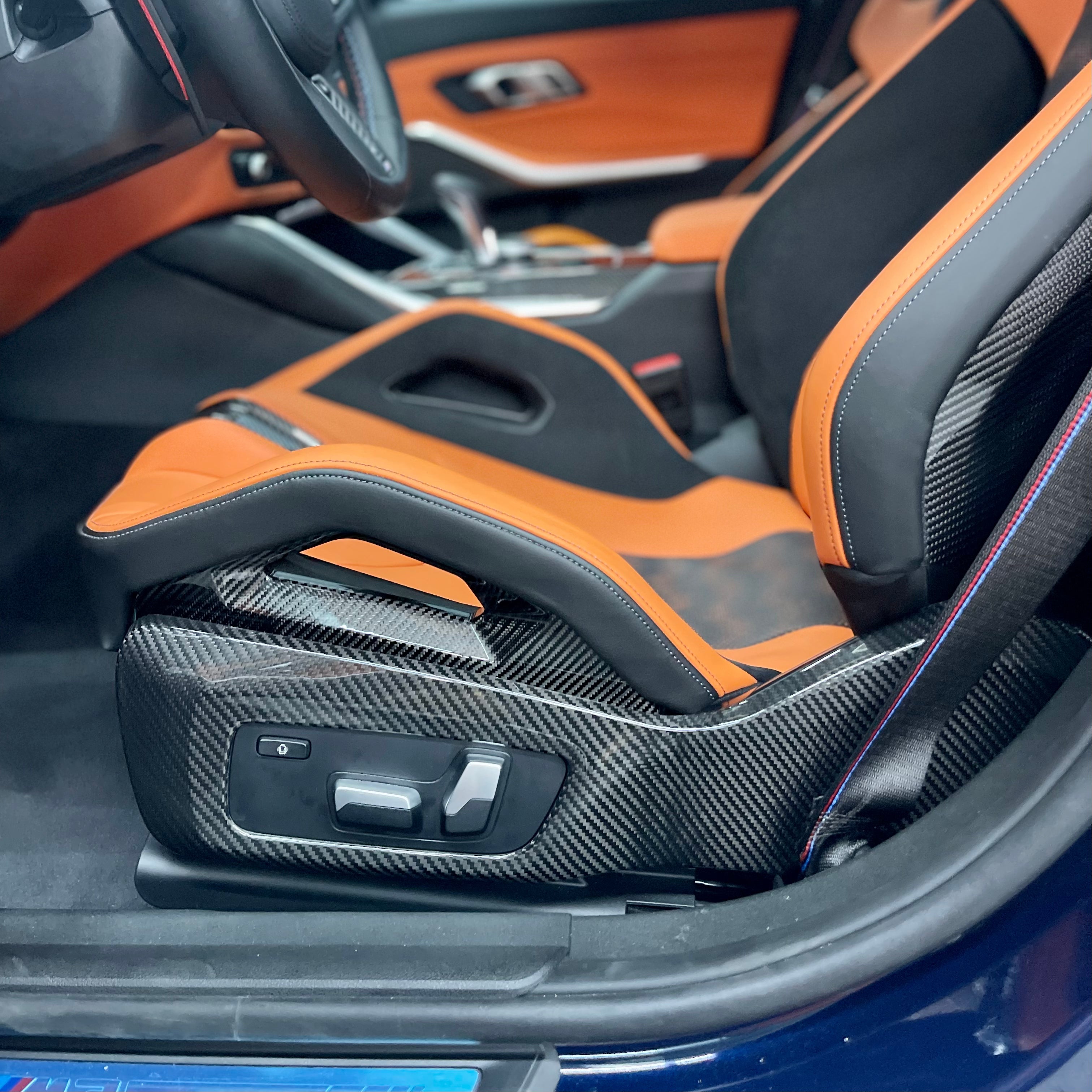 BMW M3 M4 Carbon Fiber Seat Trim