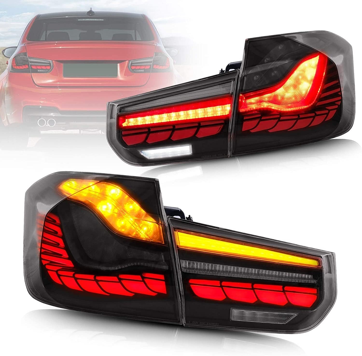 F80 M3 & F30 3 Series Sequential OLED GTS Style Taillights (2012 - 2018)